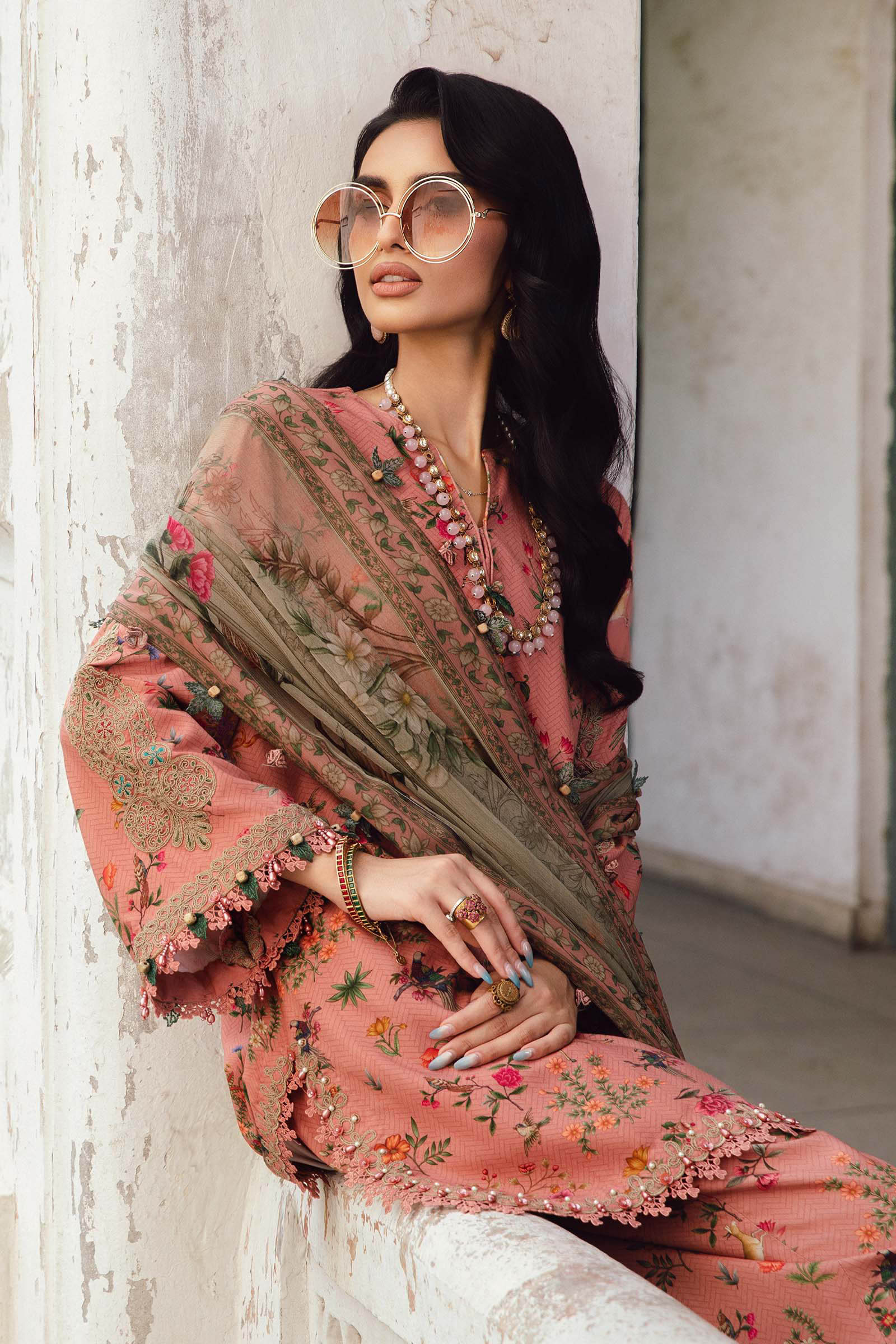Maria B | M Prints Winter 25 | MPT-2707-A - Official Agha Fabrics - Agha Fabrics UK