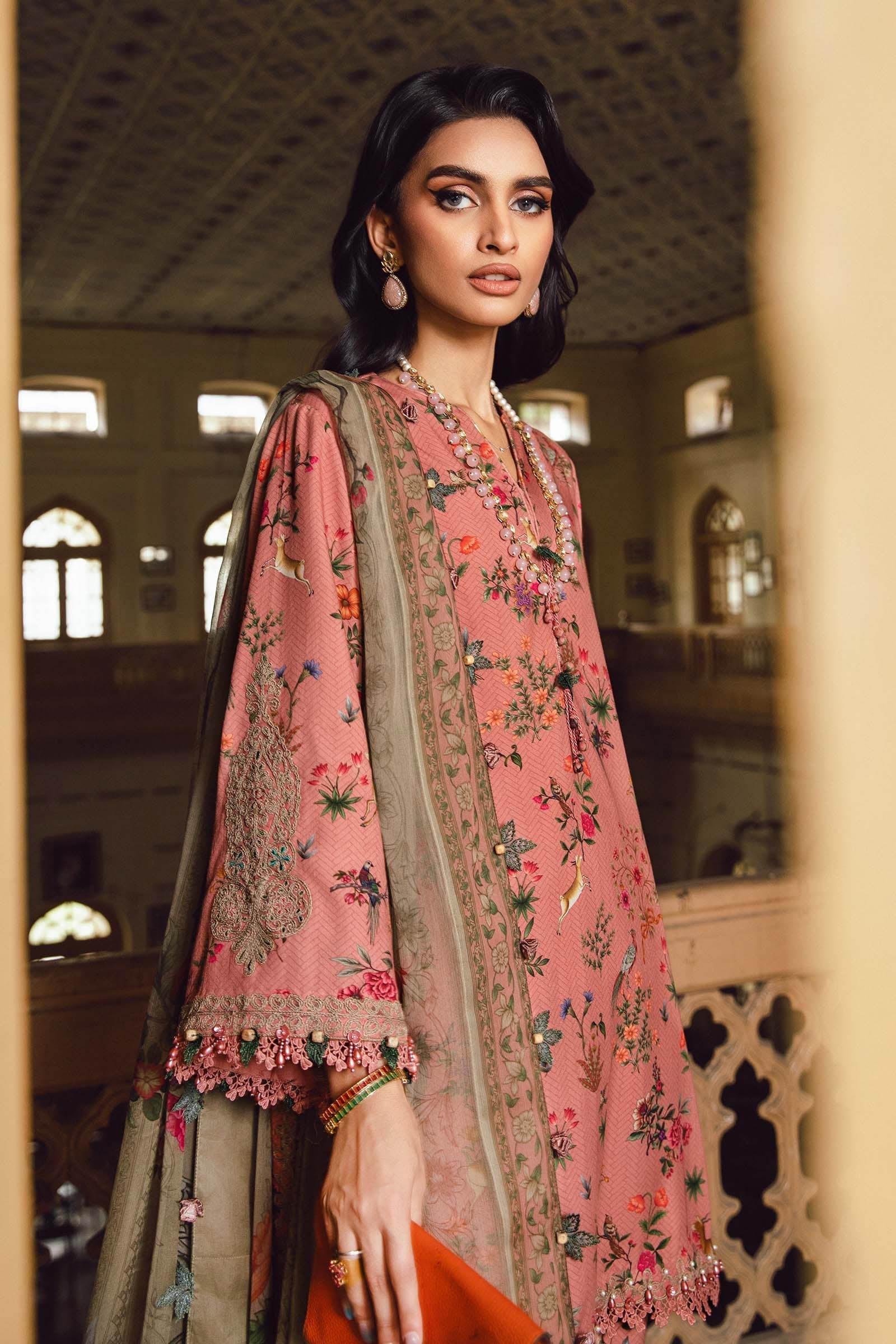Maria B | M Prints Winter 25 | MPT-2707-A - Official Agha Fabrics - Agha Fabrics UK