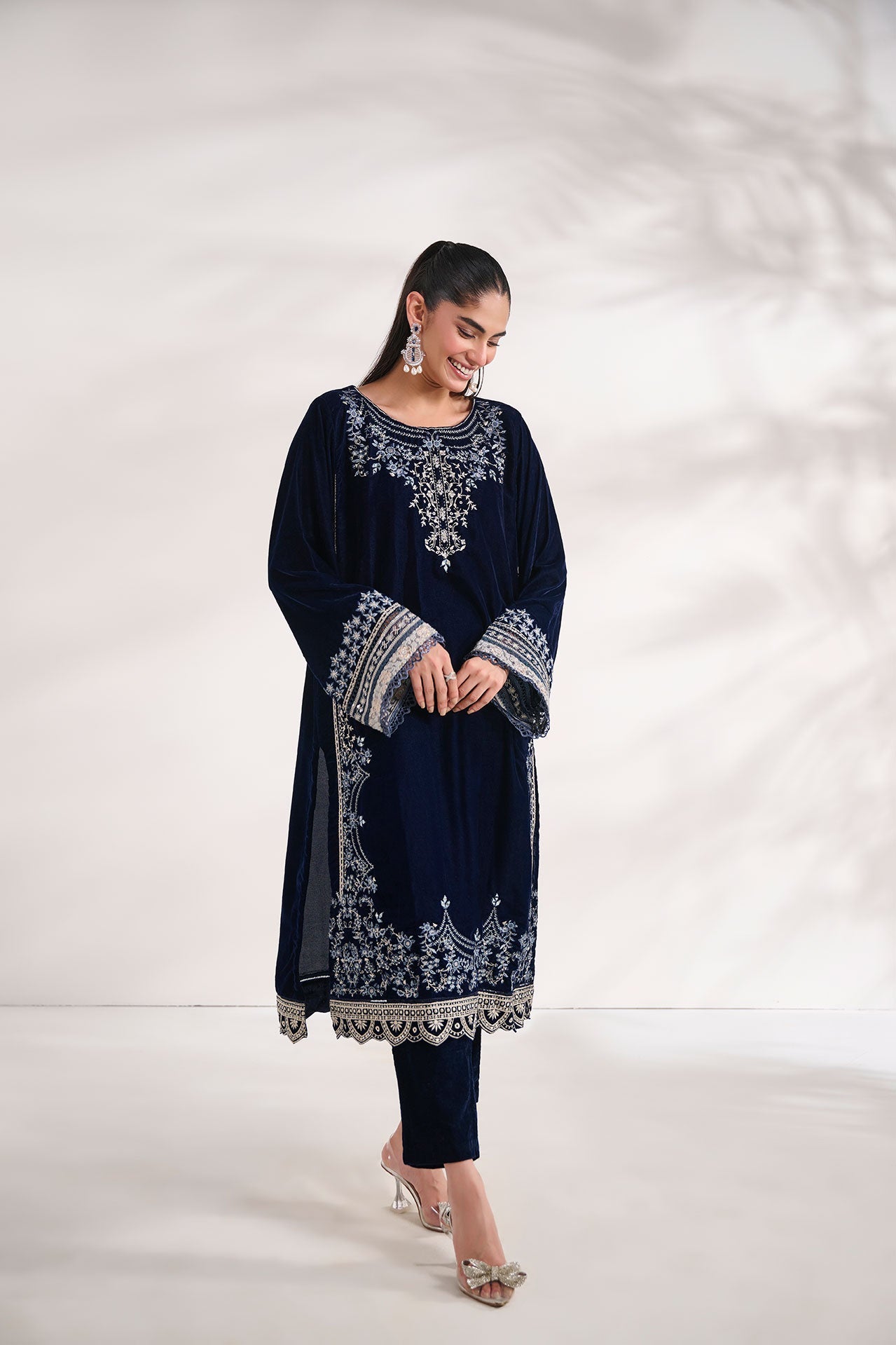 Dhanak | Velvet Edit | FW24DA-1891 NAVY BLUE