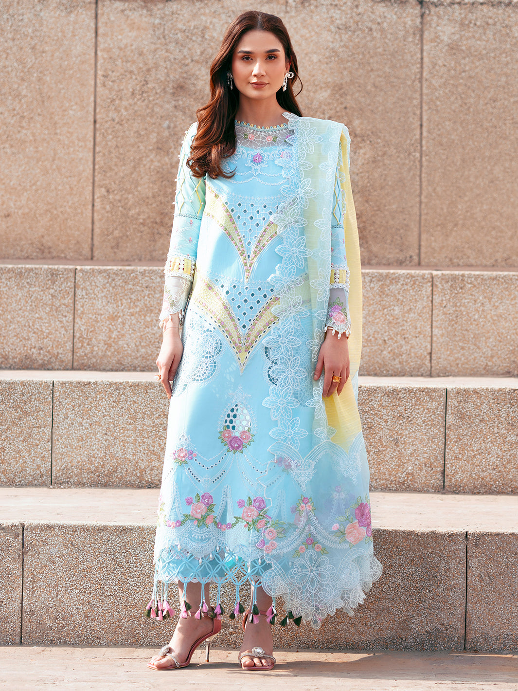 Parishay | Dil e Raqsam Festive Eid Lawn | DR-01 - Official Parishay - Agha Fabrics UK