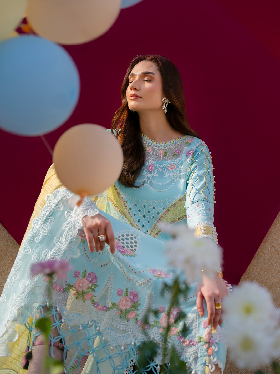 Parishay | Dil e Raqsam Festive Eid Lawn | DR-01 - Official Parishay - Agha Fabrics UK