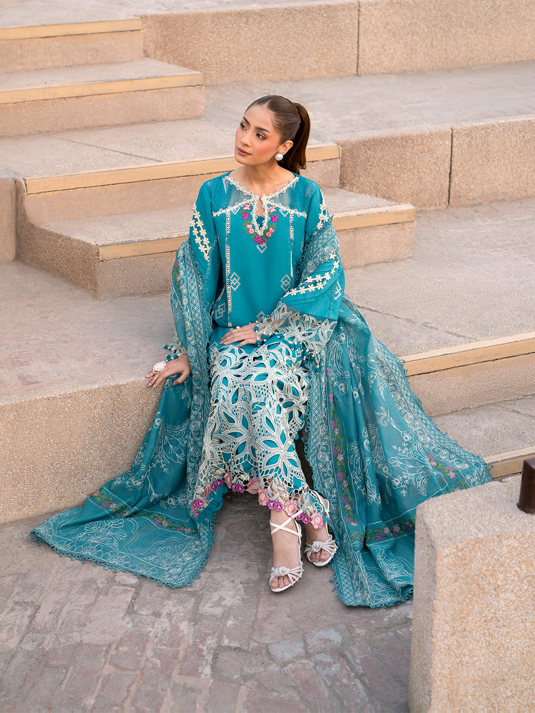 Parishay | Dil e Raqsam Festive Eid Lawn | DR-03 - Official Parishay - Agha Fabrics UK