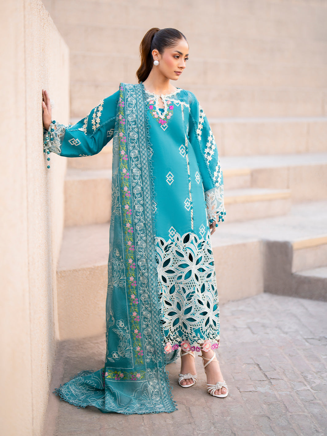 Parishay | Dil e Raqsam Festive Eid Lawn | DR-03 - Official Parishay - Agha Fabrics UK