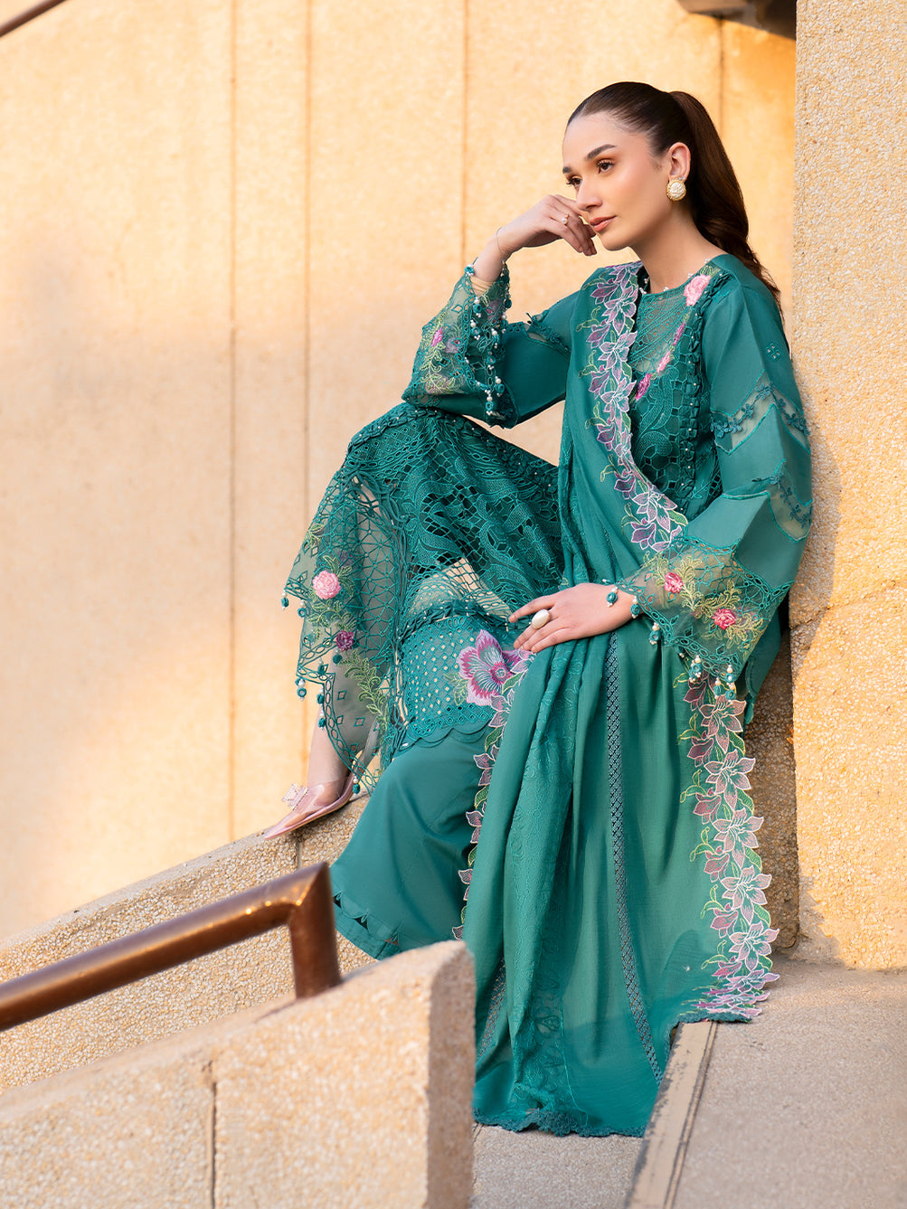 Parishay | Dil e Raqsam Festive Eid Lawn | DR-09 - Official Parishay - Agha Fabrics UK