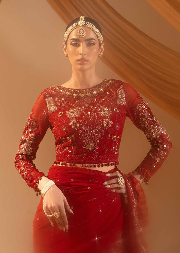 Paras by Pasha | Noor -e- Jahan Saree Collection | Laal-e-Jahan
