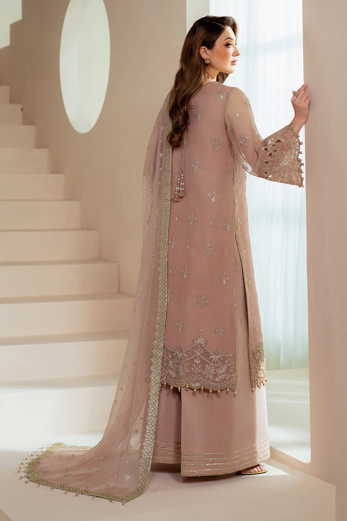 Alizeh | Aymal Chiffon | AF-BHM-4043-Jade - Official Alizeh - Agha Fabrics UK