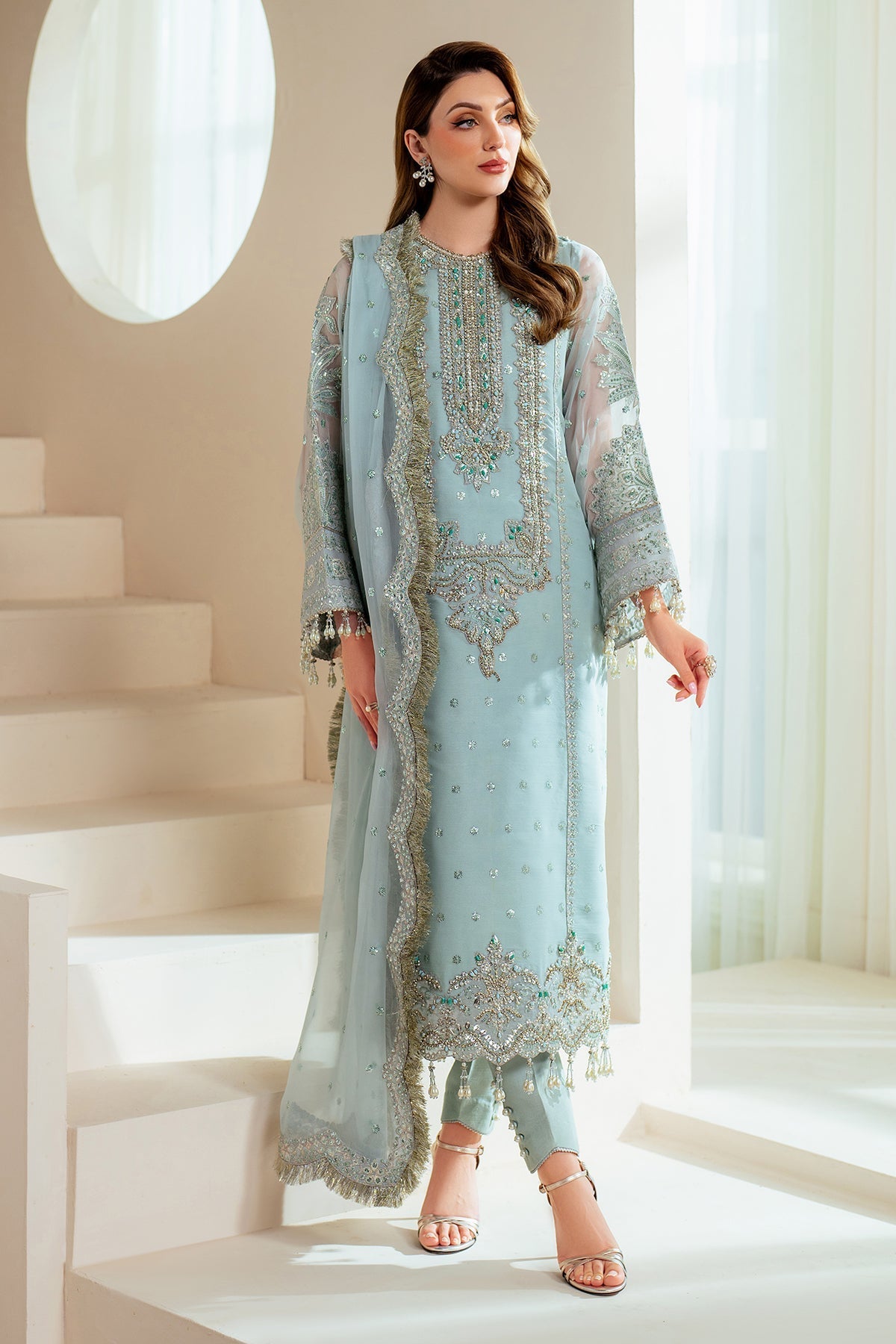 Alizeh | Aymal Chiffon | AF-BHM-4044-Orla - Official Alizeh - Agha Fabrics UK