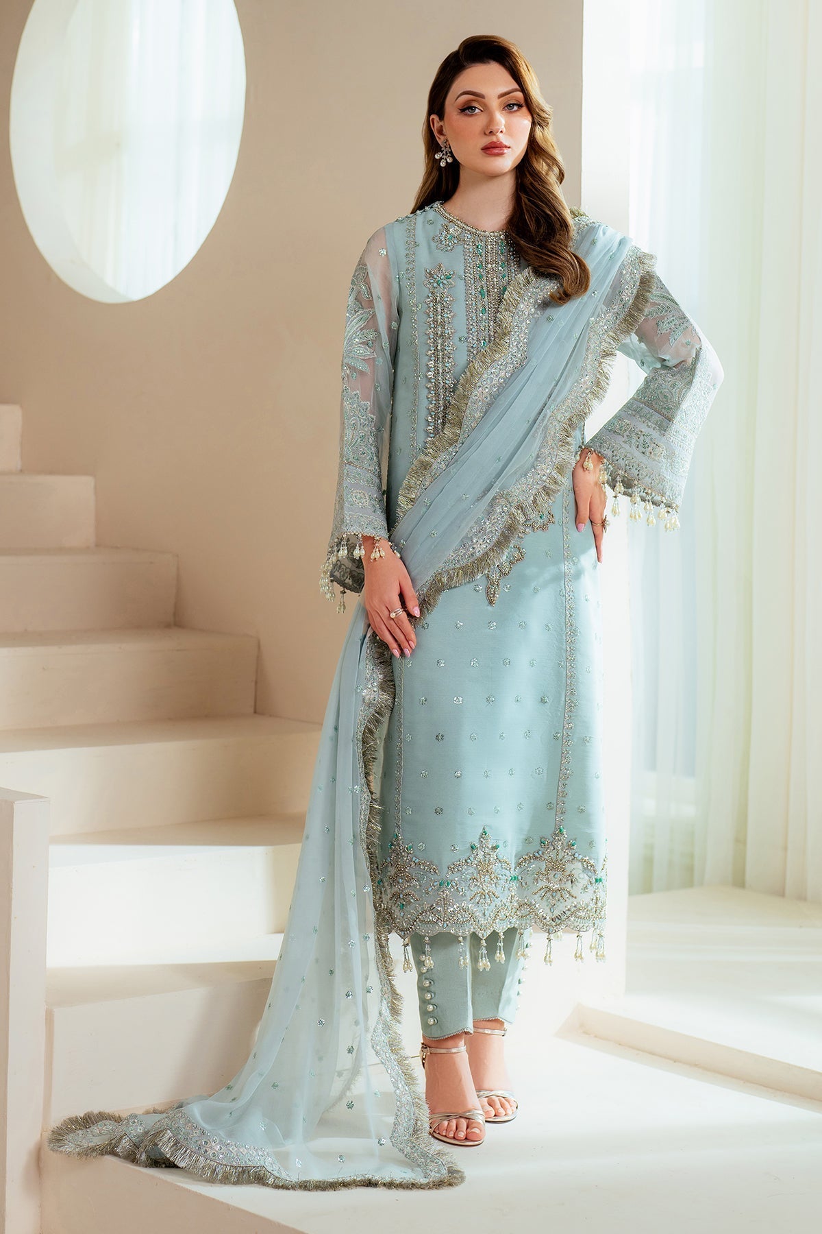 Alizeh | Aymal Chiffon | AF-BHM-4044-Orla - Official Alizeh - Agha Fabrics UK
