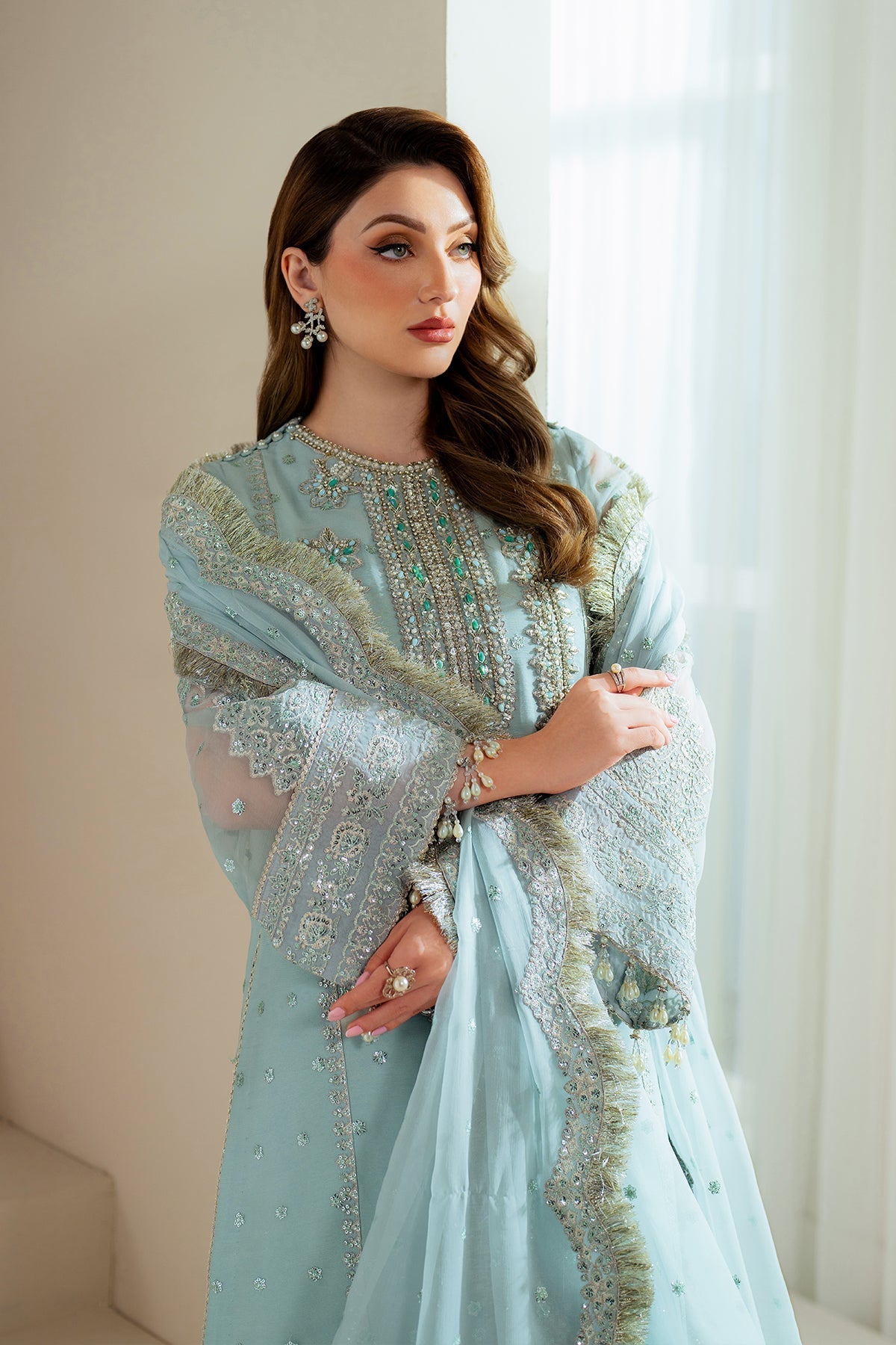 Alizeh | Aymal Chiffon | AF-BHM-4044-Orla - Official Alizeh - Agha Fabrics UK