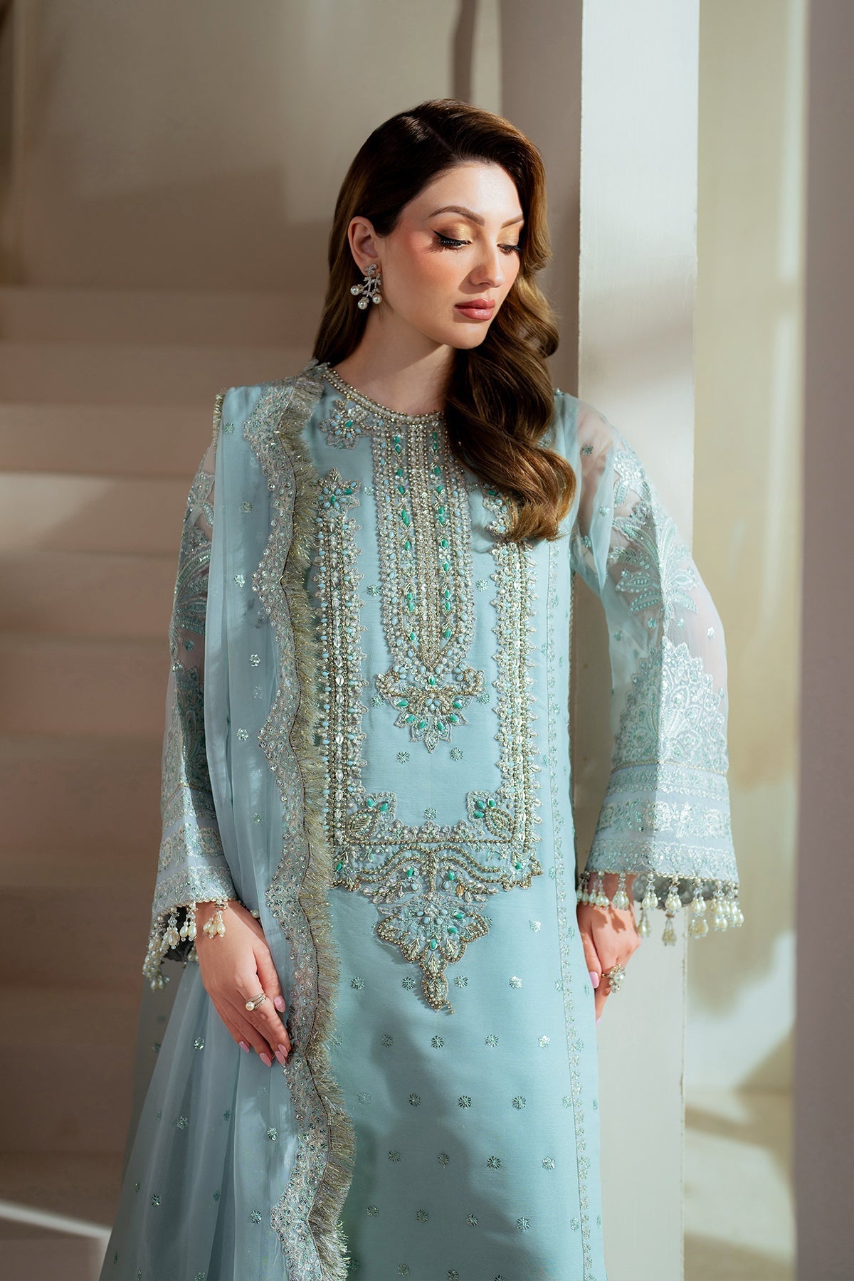 Alizeh | Aymal Chiffon | AF-BHM-4044-Orla - Official Alizeh - Agha Fabrics UK