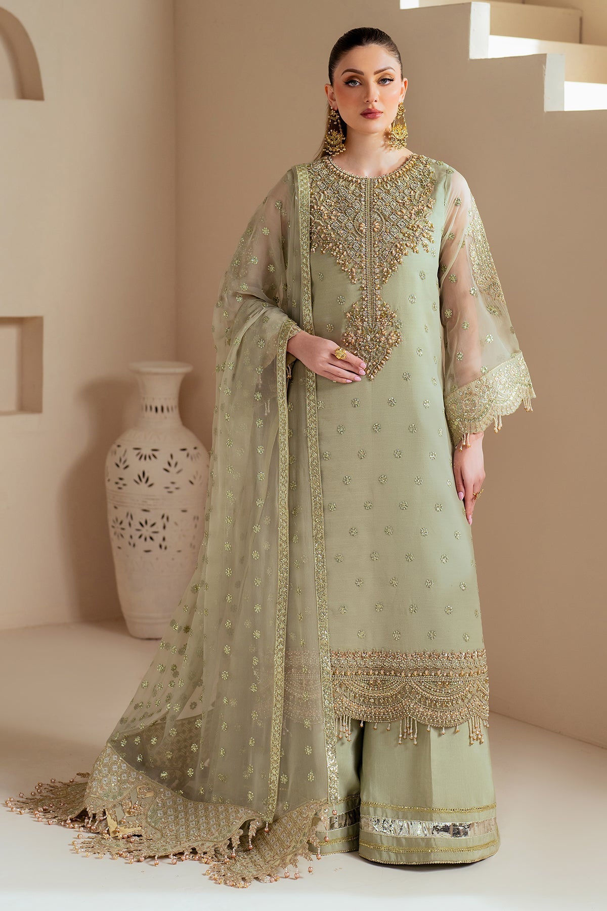 Alizeh | Aymal Chiffon | AF-BHM-4042-Alish - Official Alizeh - Agha Fabrics UK