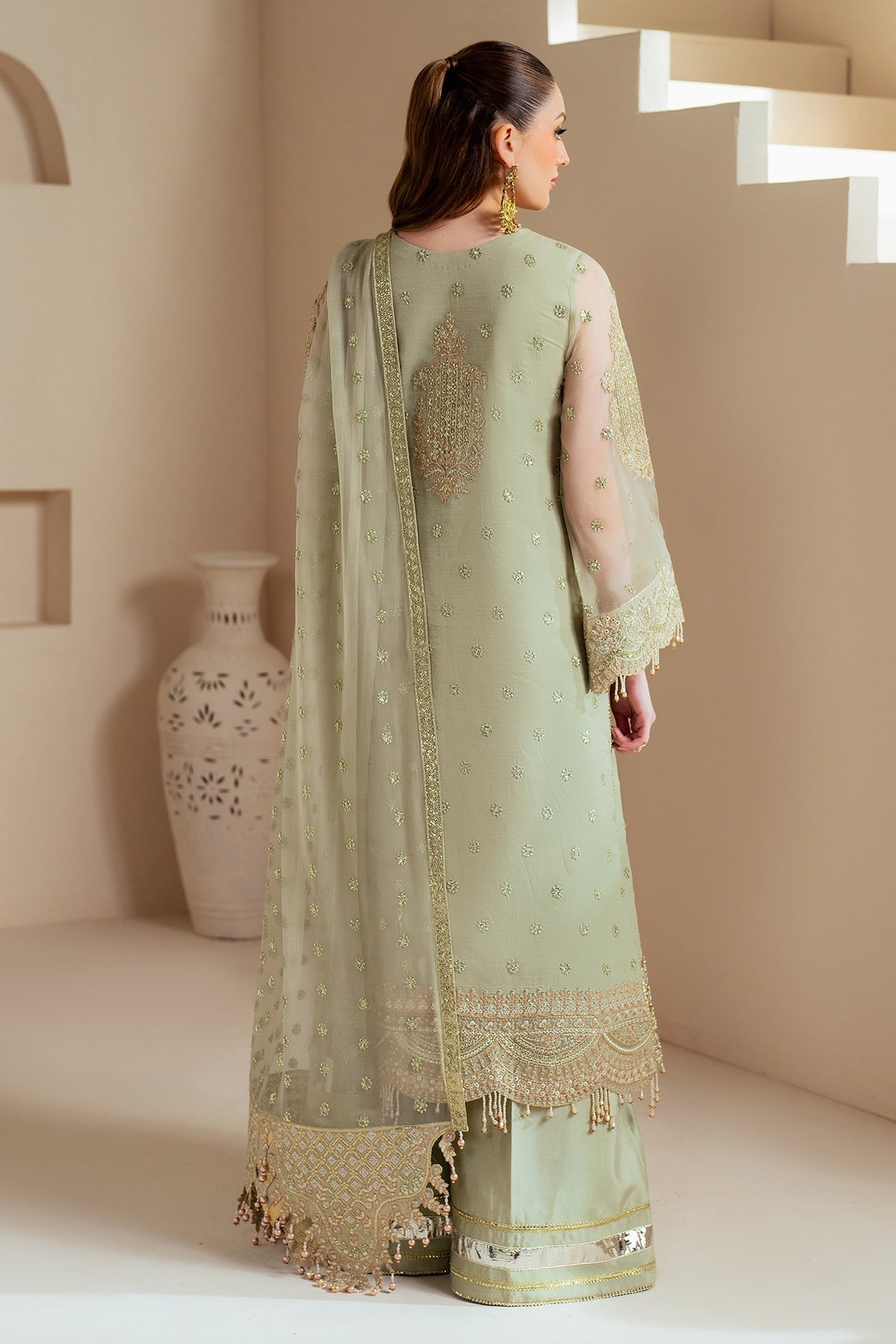 Alizeh | Aymal Chiffon | AF-BHM-4042-Alish - Official Alizeh - Agha Fabrics UK