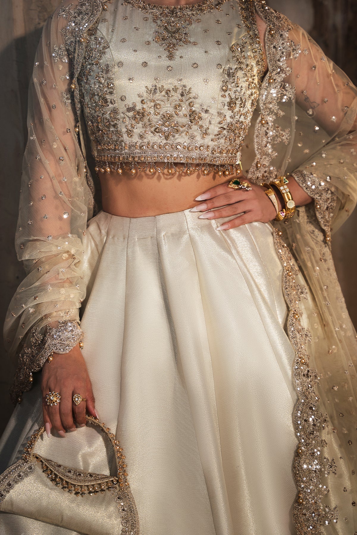 Mina Kashif | Virsa Wedding Formals | Mehreen-Dull Gold