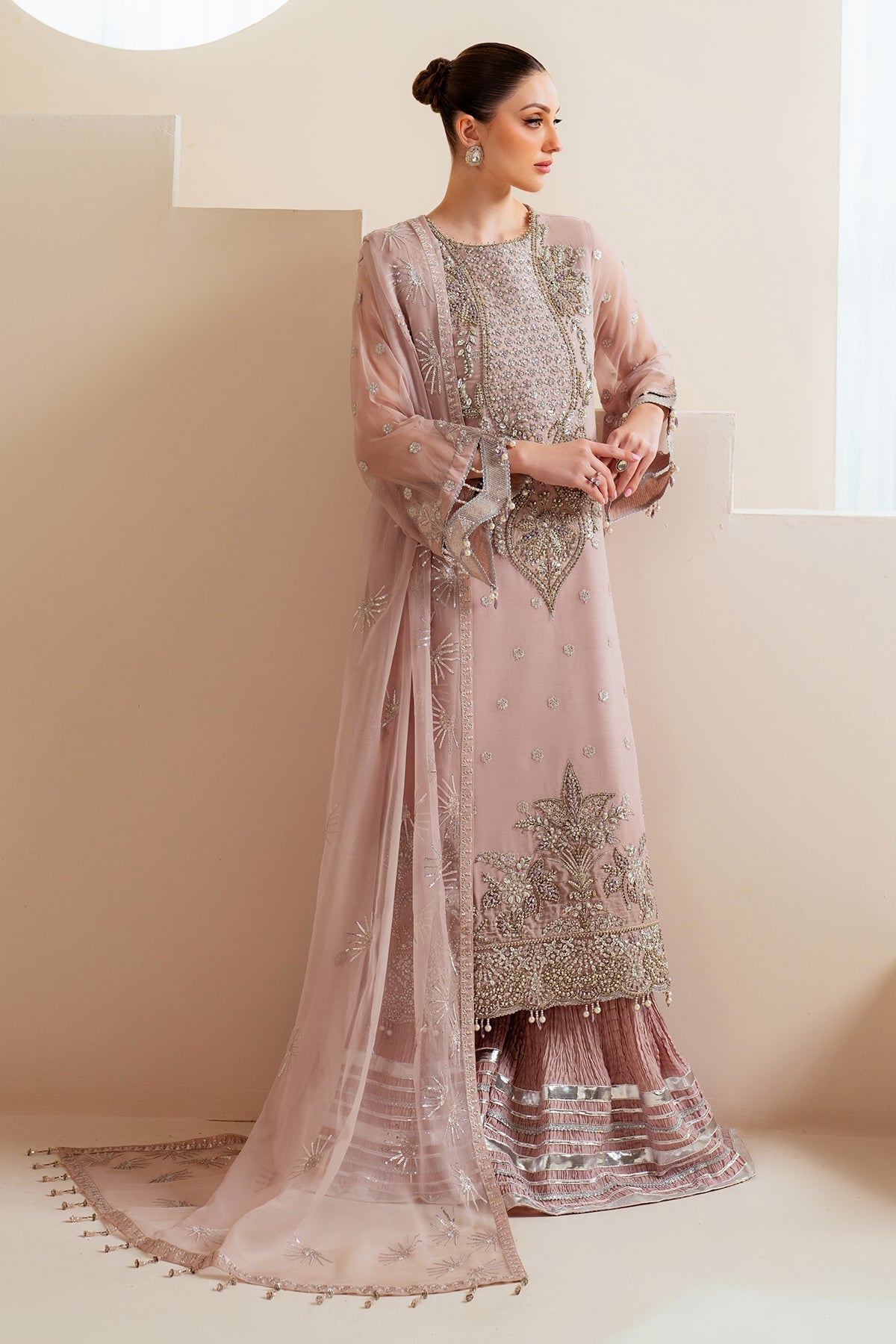 Alizeh | Aymal Chiffon | AF-BHM-4045-Sira - Official Alizeh - Agha Fabrics UK