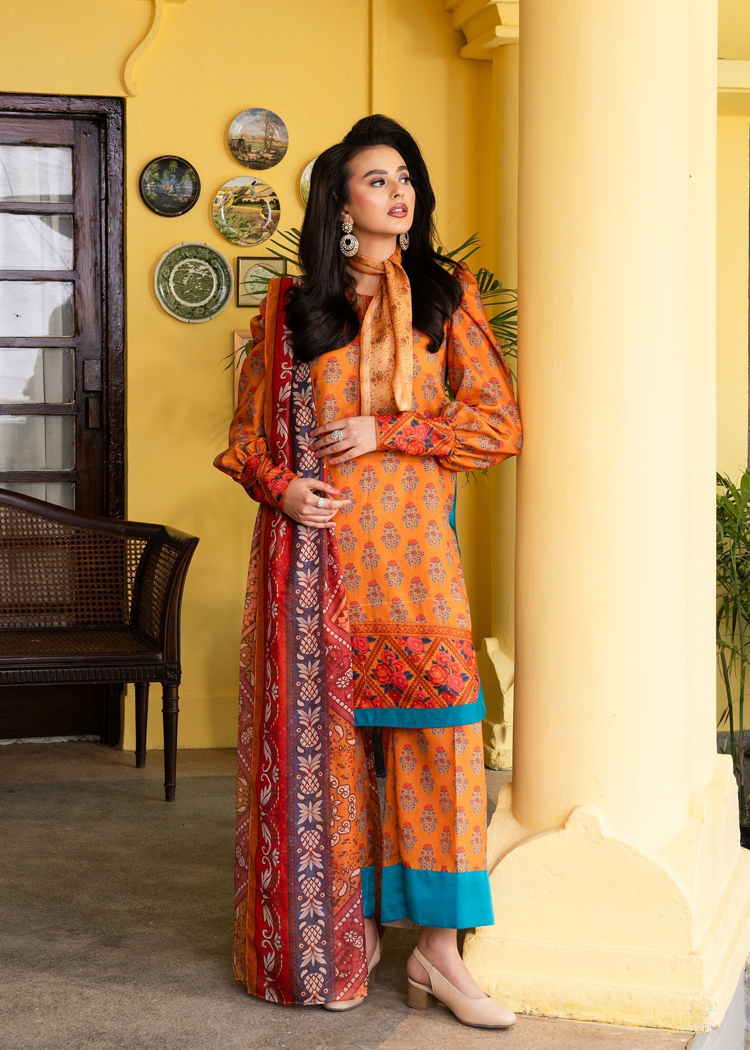Maria Osama Khan | Retro Lawn 25 | Nehr - Official Maria Osama Khan - Agha Fabrics UK