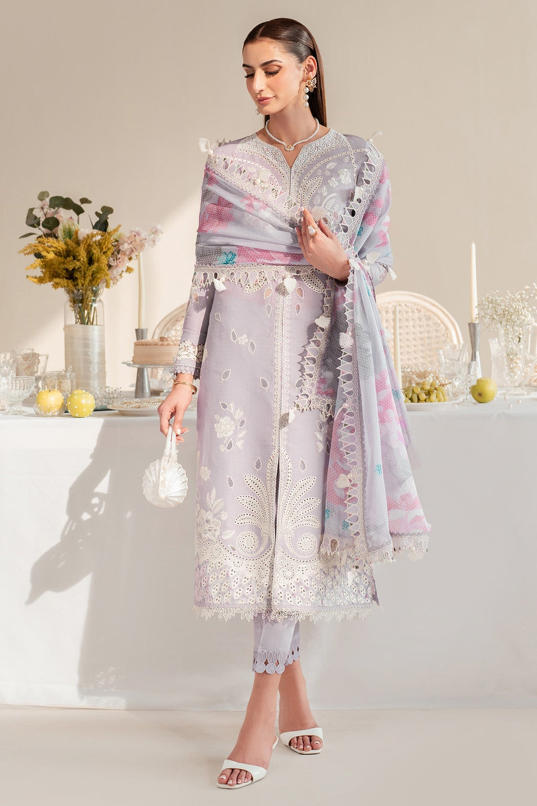 Jazmin | Iris Luxury Lawn 25 | IL'25-D06 - Official Jazmin - Agha Fabrics UK