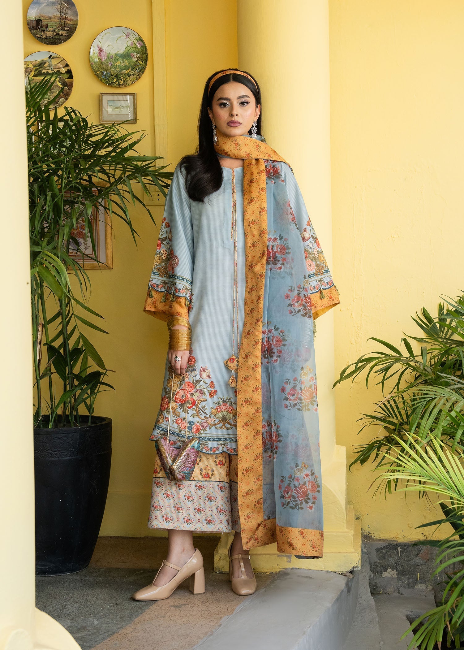 Maria Osama Khan | Retro Lawn 25 | Sama - Official Maria Osama Khan - Agha Fabrics UK