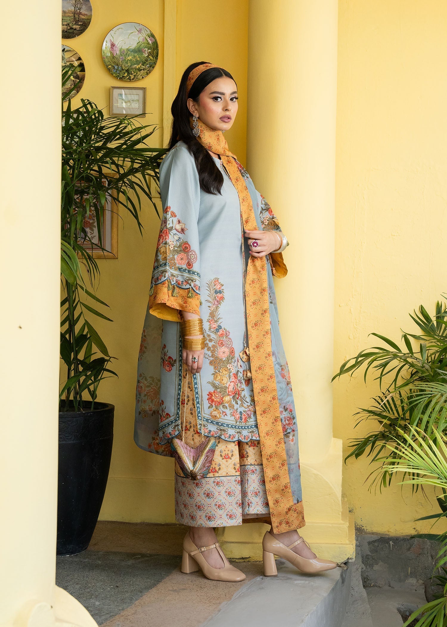 Maria Osama Khan | Retro Lawn 25 | Sama - Official Maria Osama Khan - Agha Fabrics UK