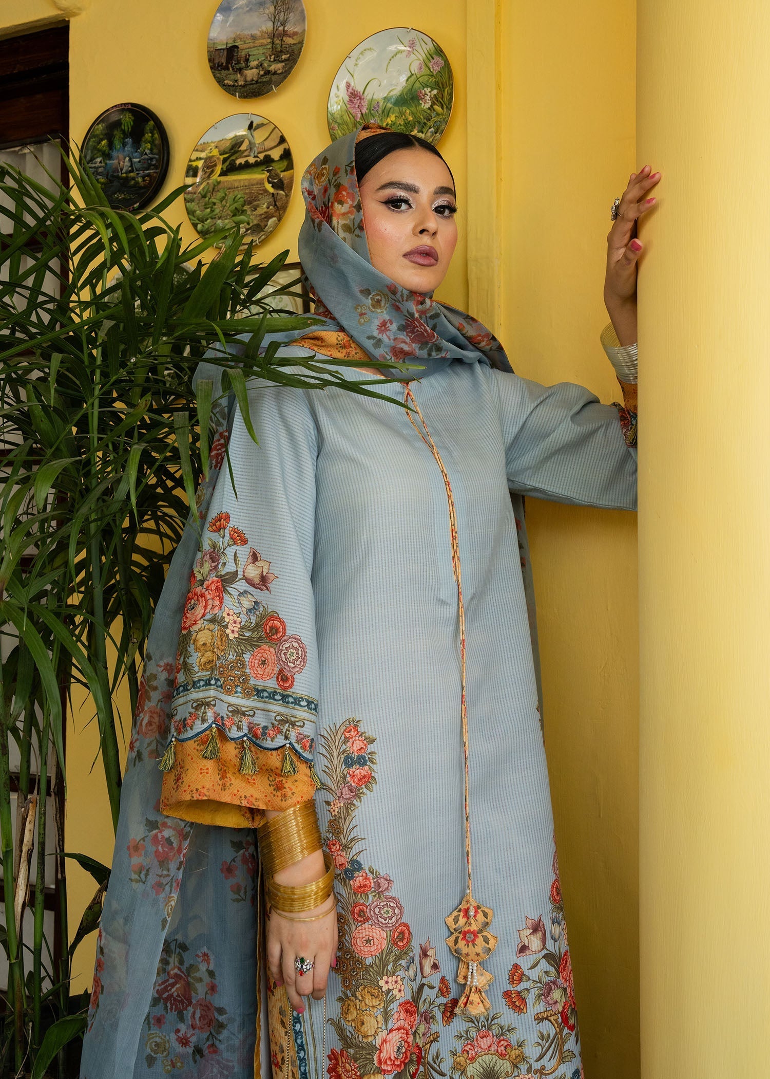 Maria Osama Khan | Retro Lawn 25 | Sama - Official Maria Osama Khan - Agha Fabrics UK