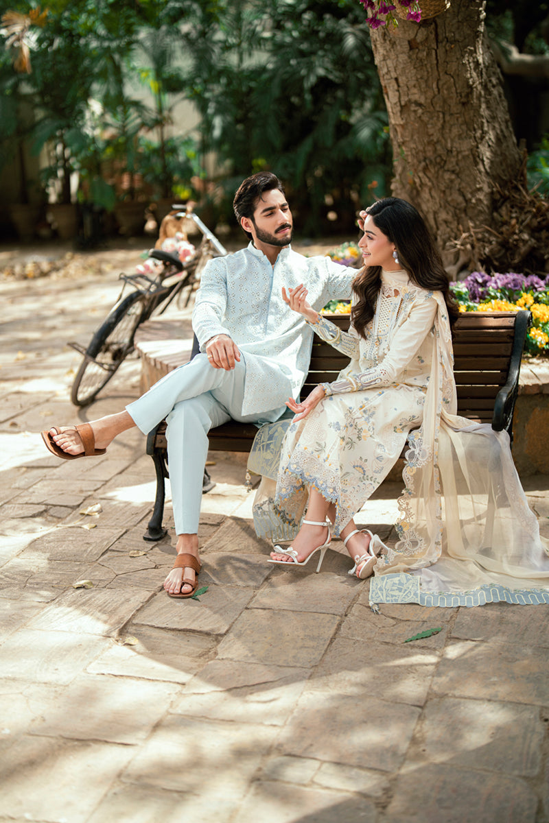 Qalamkar | Luxury Lawn Eid Edit | SB-09 Adeena