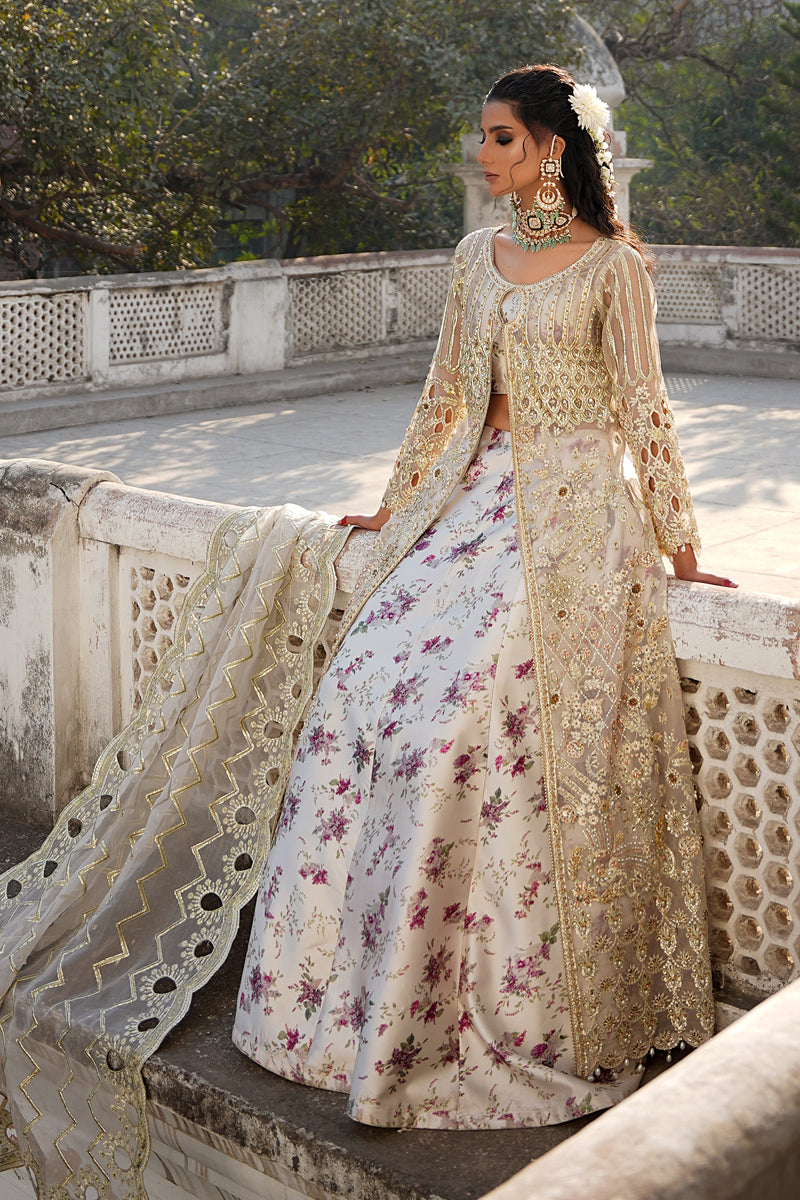 Maryams | Zeenat Luxury Formals | White Orchid - Z-01 - Official Maryams - Agha Fabrics UK