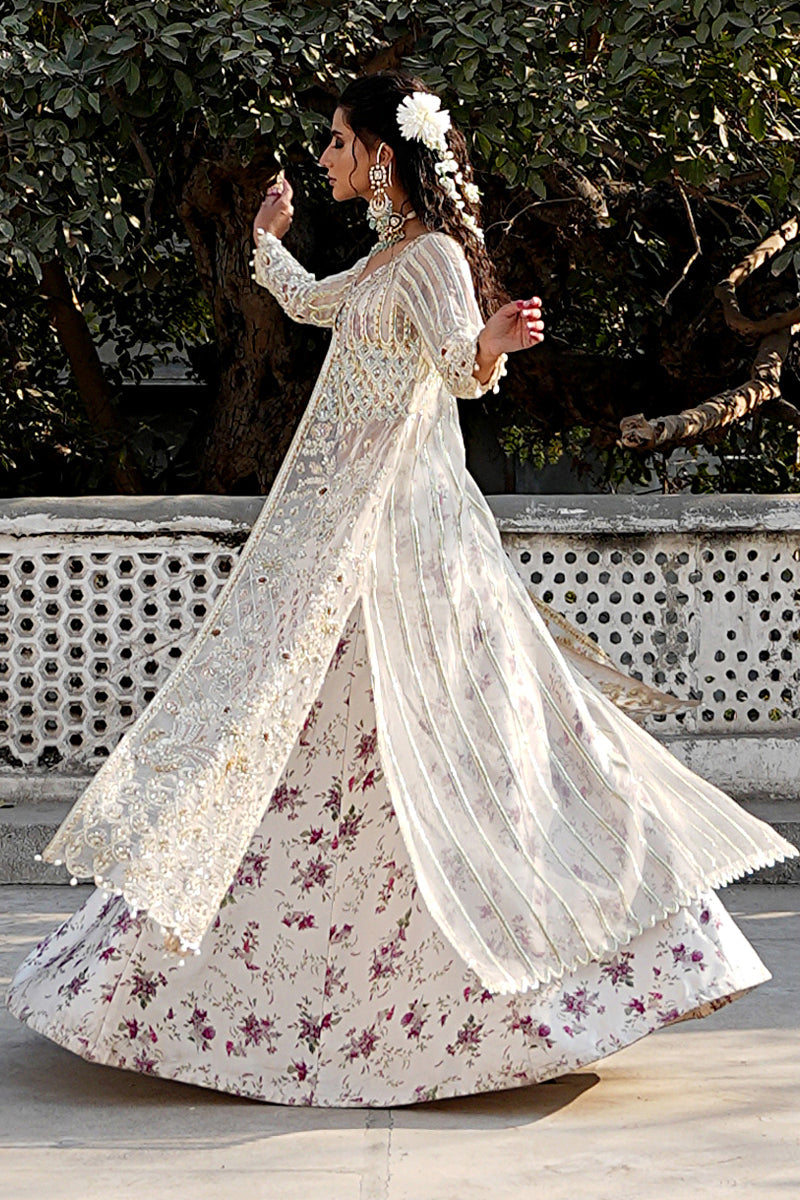 Maryams | Zeenat Luxury Formals | White Orchid - Z-01 - Official Maryams - Agha Fabrics UK