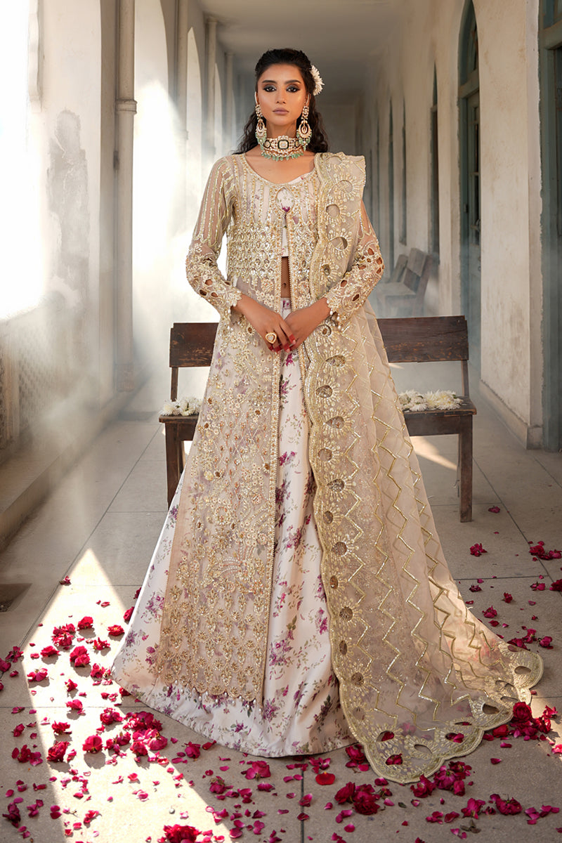 Maryams | Zeenat Luxury Formals | White Orchid - Z-01 - Official Maryams - Agha Fabrics UK