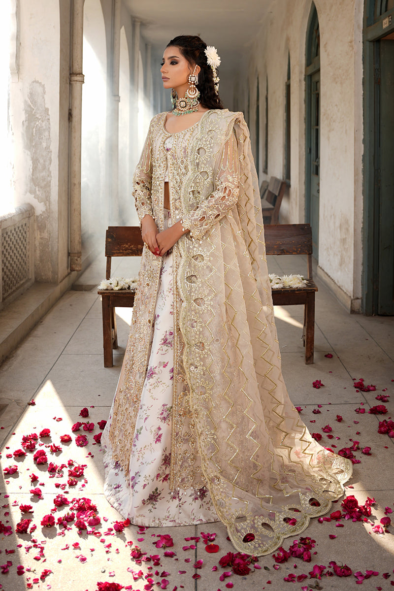 Maryams | Zeenat Luxury Formals | White Orchid - Z-01 - Official Maryams - Agha Fabrics UK