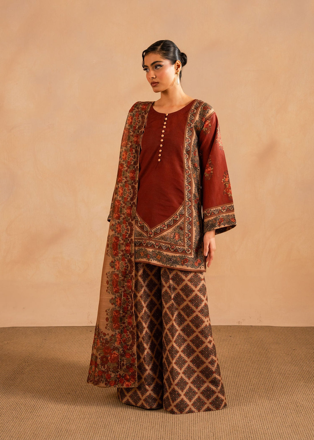 Maria Osama Khan | Retro Lawn 25 | Berra - Official Maria Osama Khan - Agha Fabrics UK