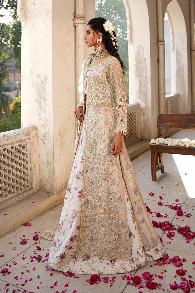 Maryams | Zeenat Luxury Formals | White Orchid - Z-01 - Official Maryams - Agha Fabrics UK