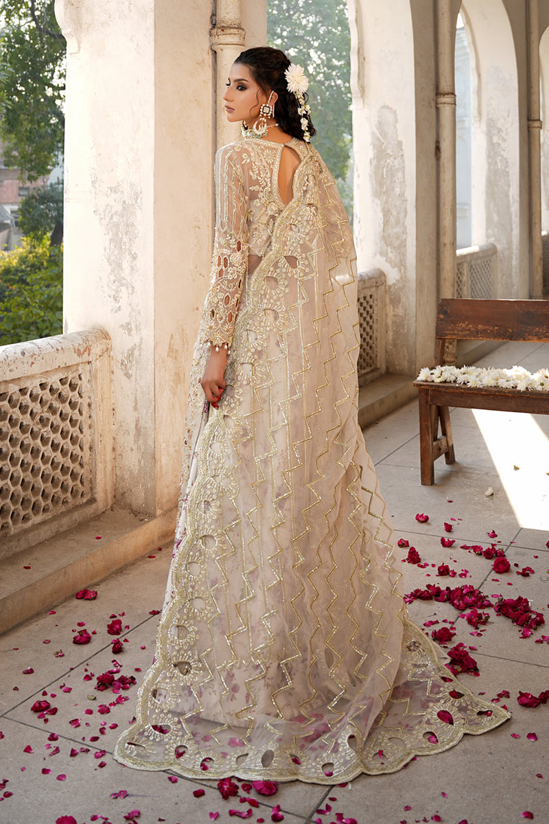 Maryams | Zeenat Luxury Formals | White Orchid - Z-01 - Official Maryams - Agha Fabrics UK