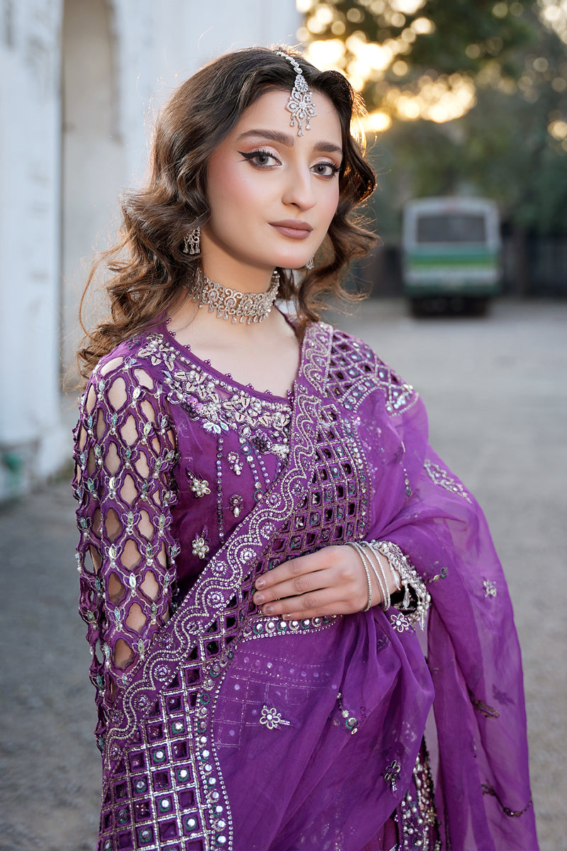 Maryams | Zeenat Luxury Formals | Crimson Bloom - Z-02 - Official Maryams - Agha Fabrics UK