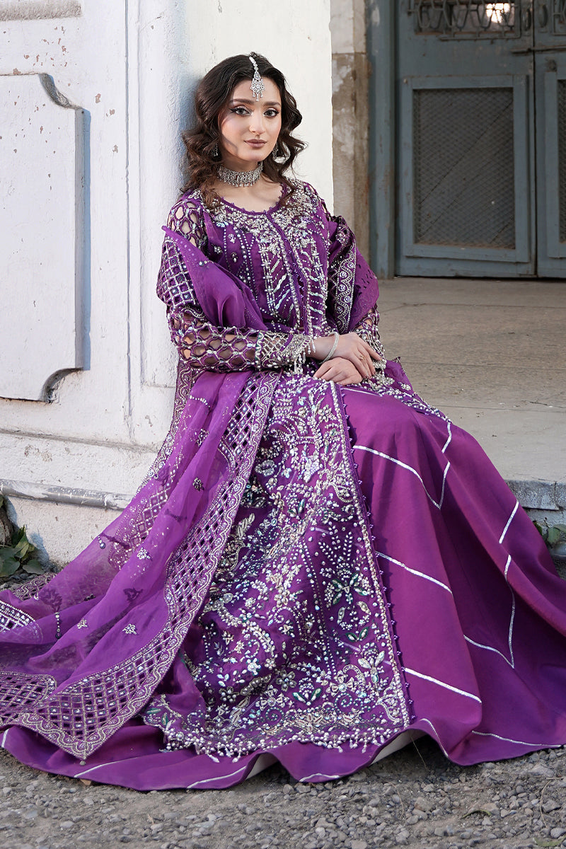 Maryams | Zeenat Luxury Formals | Crimson Bloom - Z-02 - Official Maryams - Agha Fabrics UK