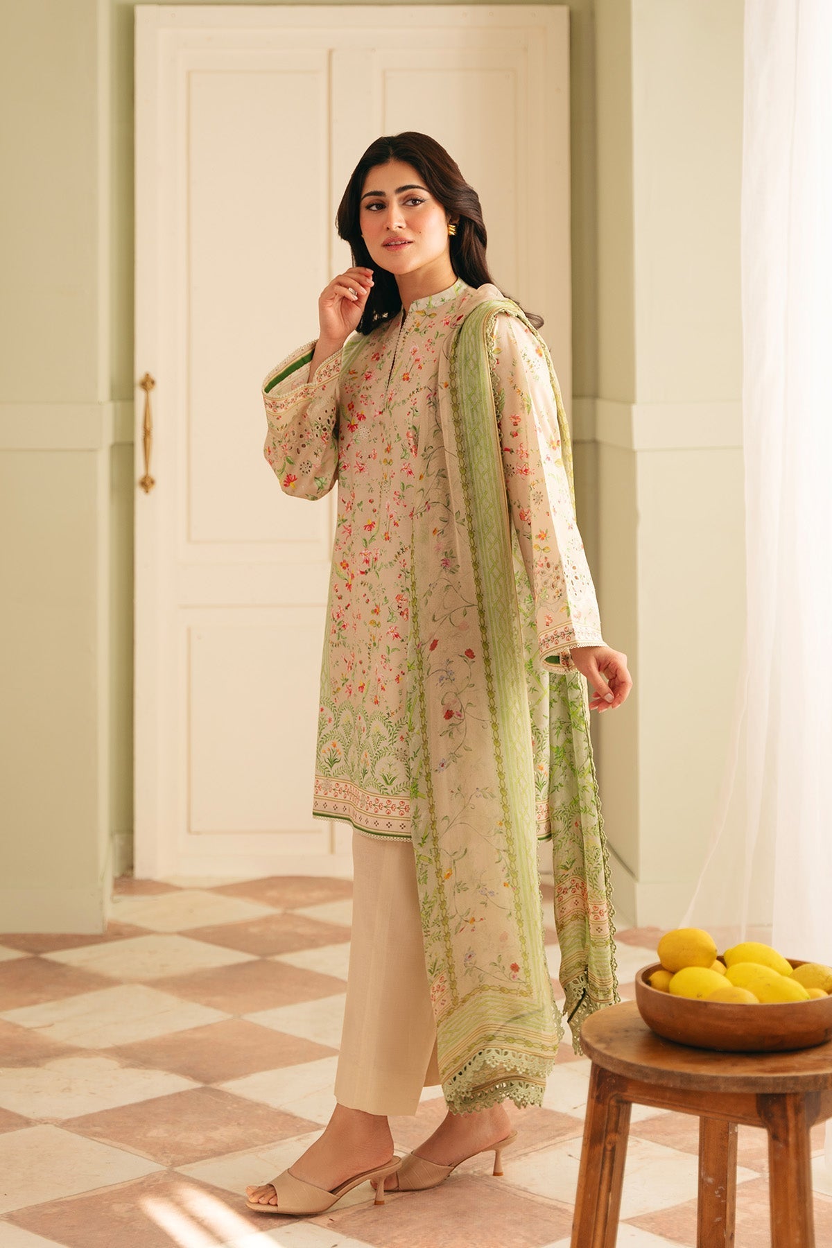 Sahar | Festive Edit | Trailing Peonies