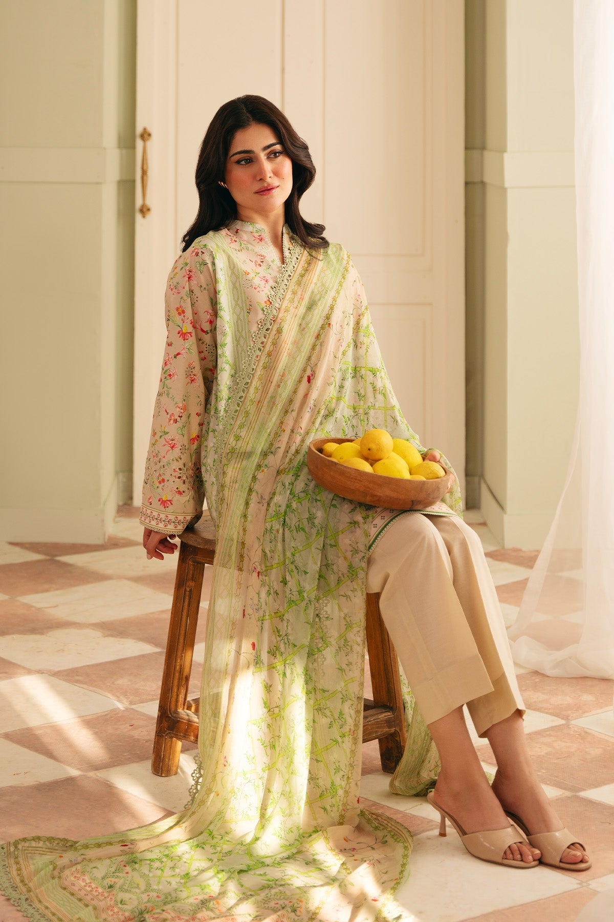 Sahar | Festive Edit | Trailing Peonies