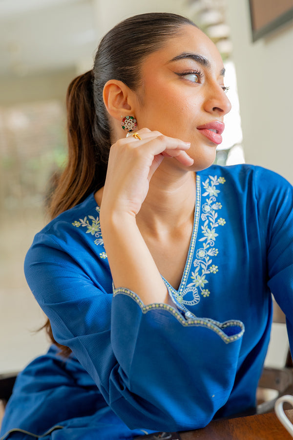 Sahar | Pre Essential Emb Edit | Indigo Edge