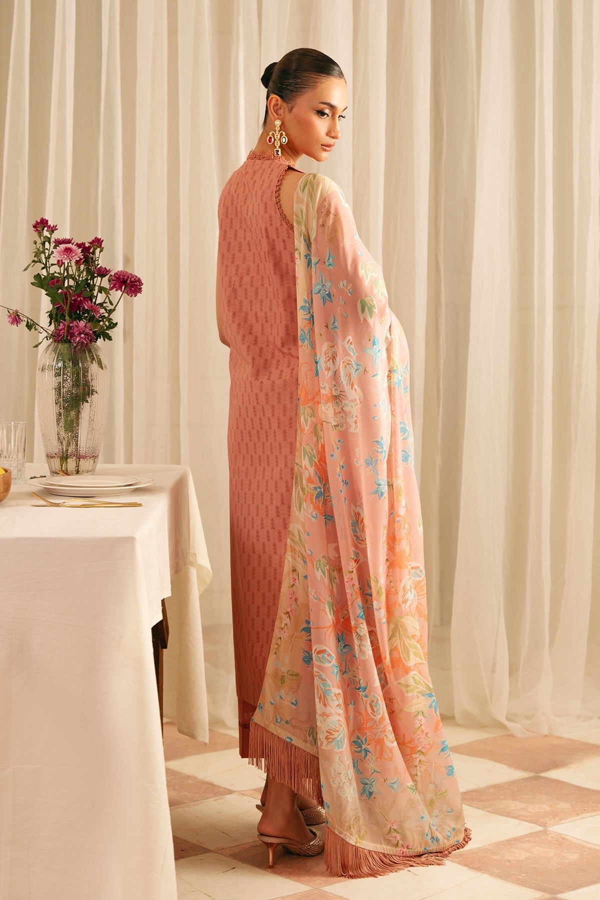 Sahar | Festive Edit | Peach Blossom