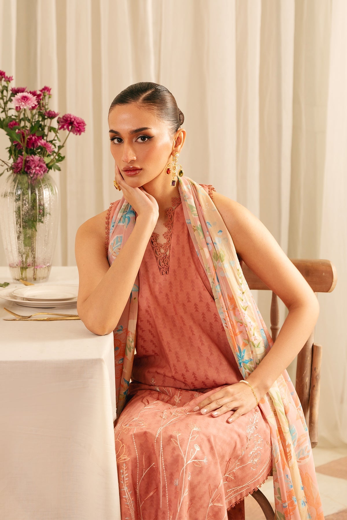 Sahar | Festive Edit | Peach Blossom