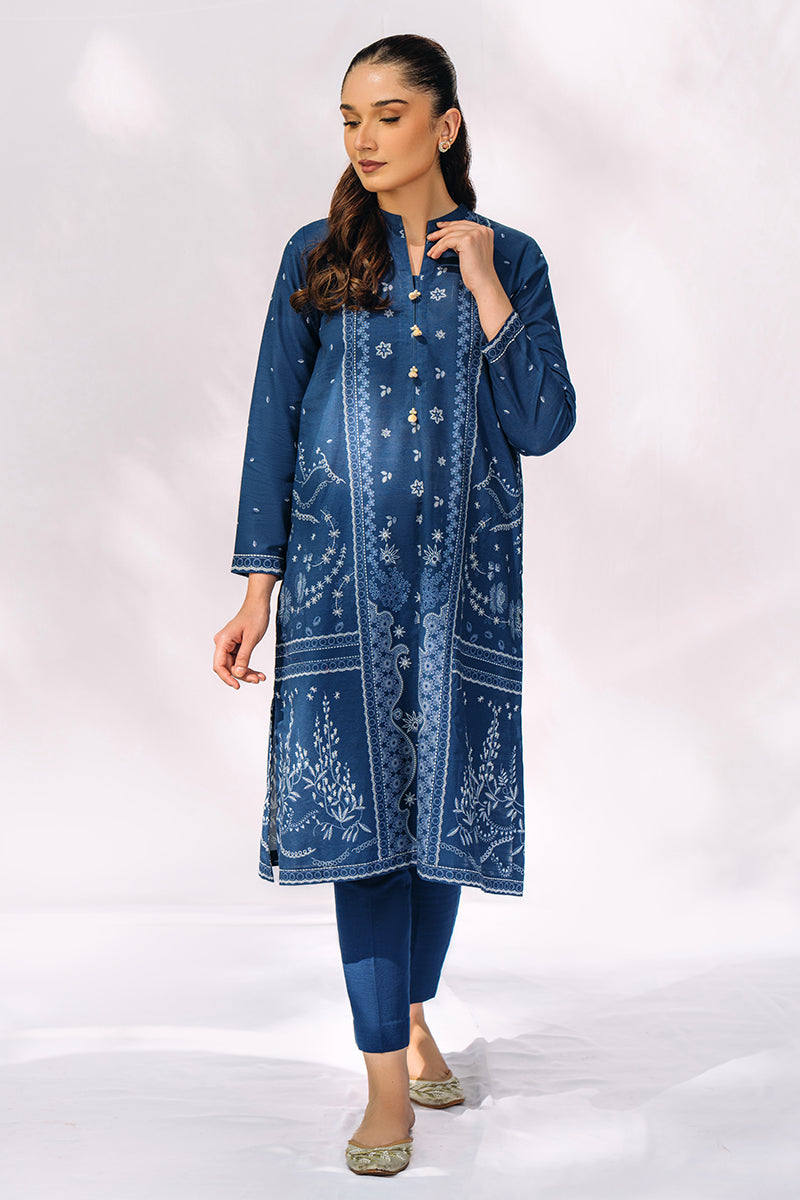 Cross Stitch | Daily Wear | COBALT RELIC - Official Cross Stitch - Agha Fabrics UK