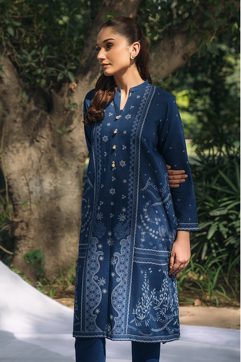 Cross Stitch | Daily Wear | COBALT RELIC - Official Cross Stitch - Agha Fabrics UK