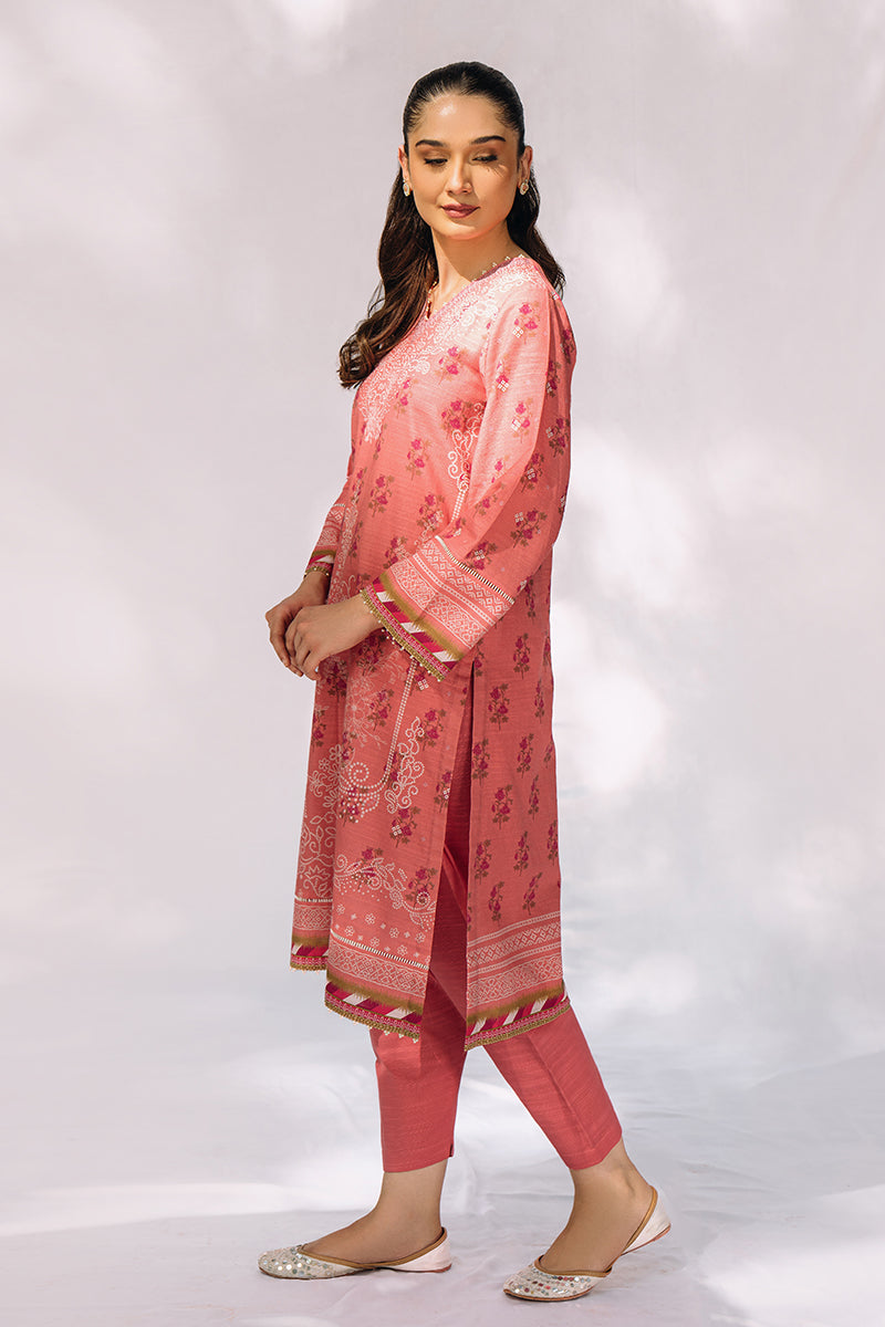 Cross Stitch | Daily Wear | PEACH BLOSSOM - Official Cross Stitch - Agha Fabrics UK