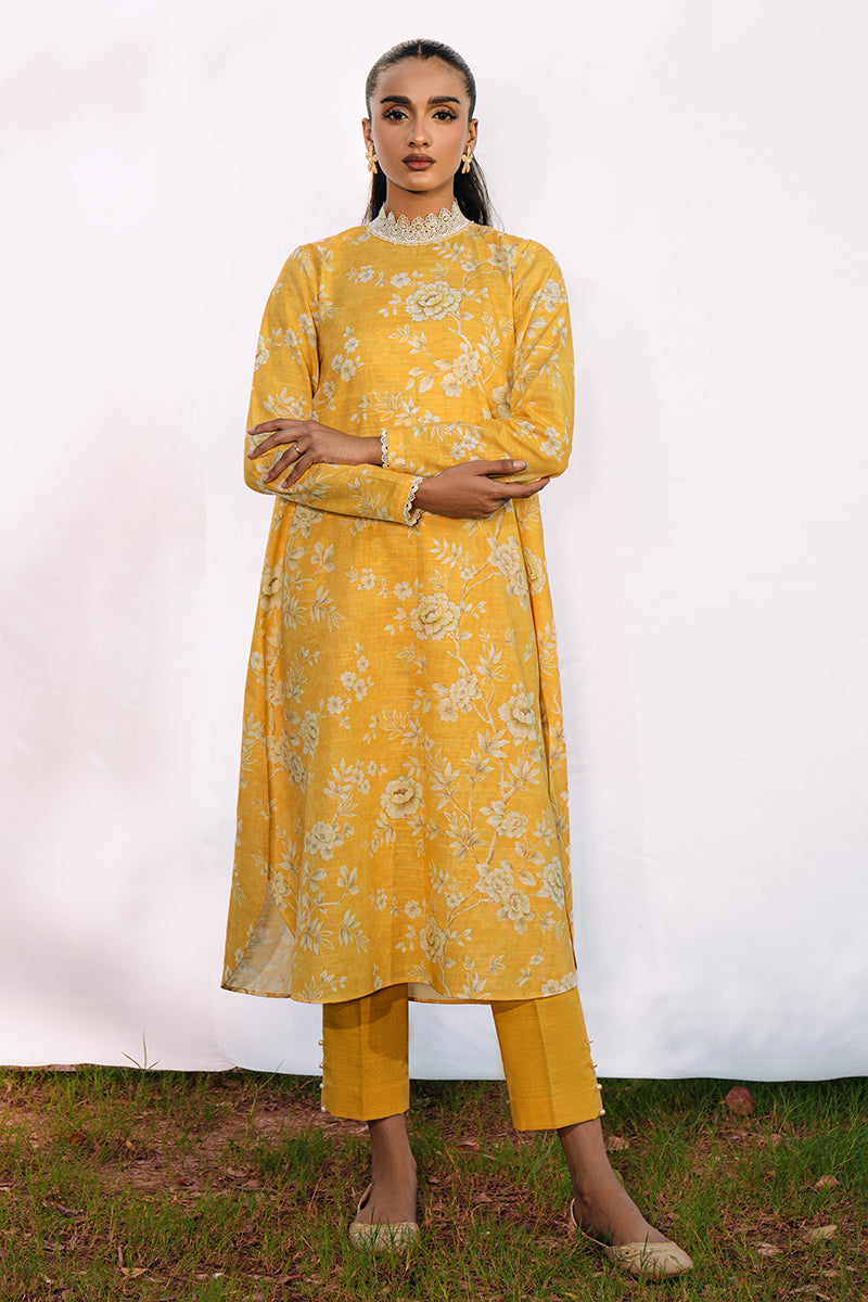 Cross Stitch | Daily Wear | ROYAL YELLOW - Official Cross Stitch - Agha Fabrics UK