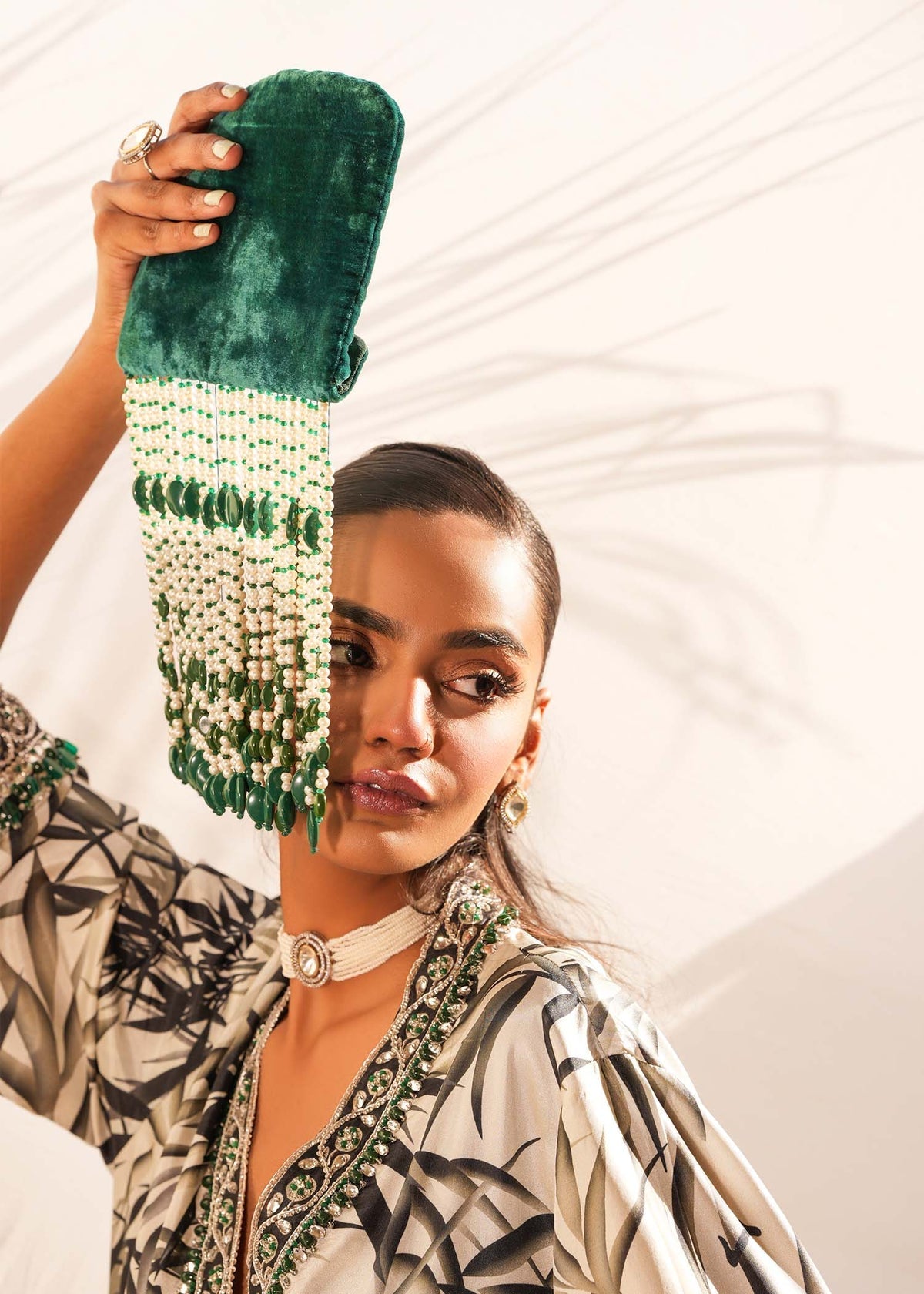 Mahgul | Emerald Hill Formals | Bamboo Jade - Official Mahgul - Agha Fabrics UK