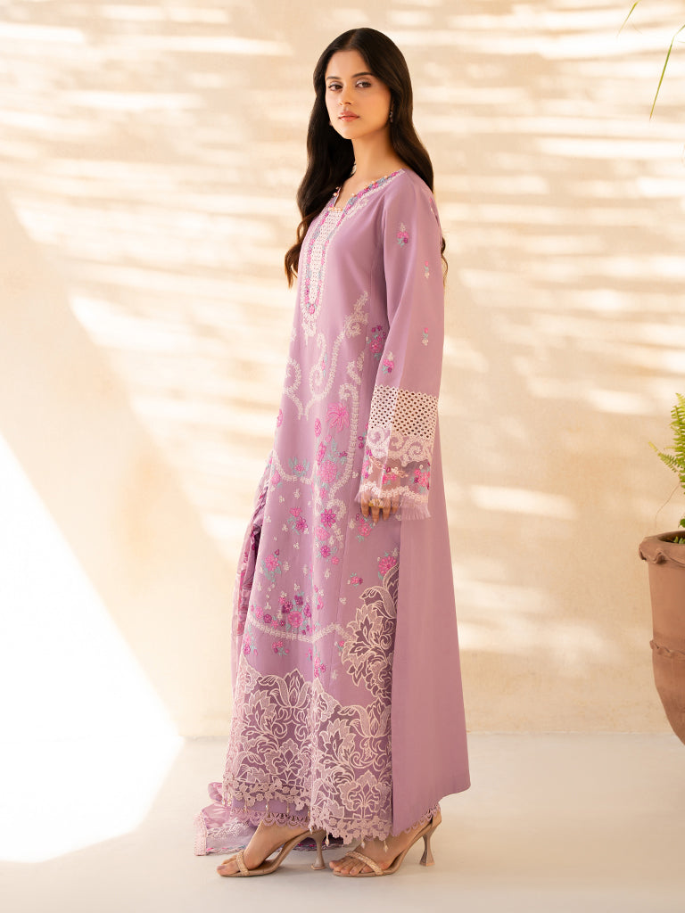 Rajbari | Jahaan Premium Festive Lawn | SILA (Jahan) 3-B - Official Rajbari - Agha Fabrics UK