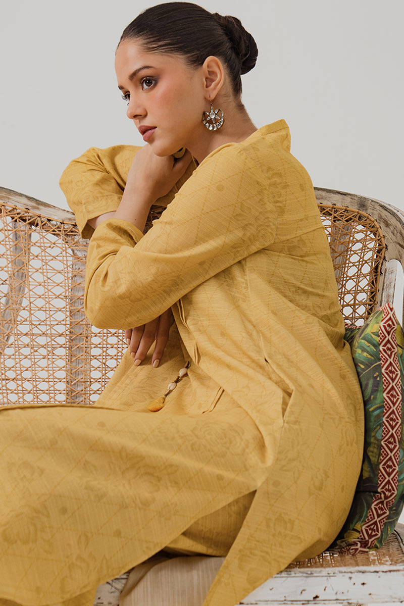 Cross Stitch | Daily Wear | YELLOW MIST - Official Cross Stitch - Agha Fabrics UK