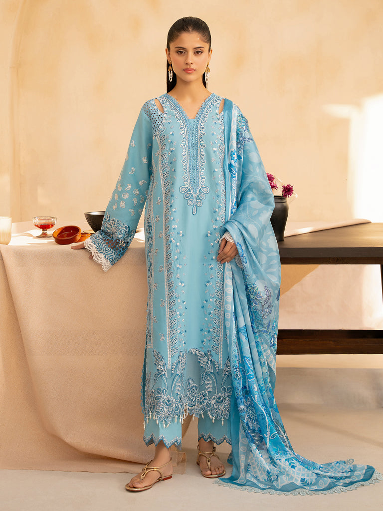 Rajbari | Jahaan Premium Festive Lawn | SIRA (Jahan) 5-B - Official Rajbari - Agha Fabrics UK