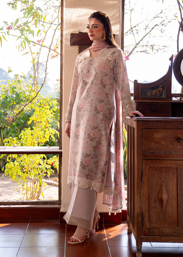 Myeesha | Lamhay Luxury Lawn 25 | Kanwal (Long Shirt)