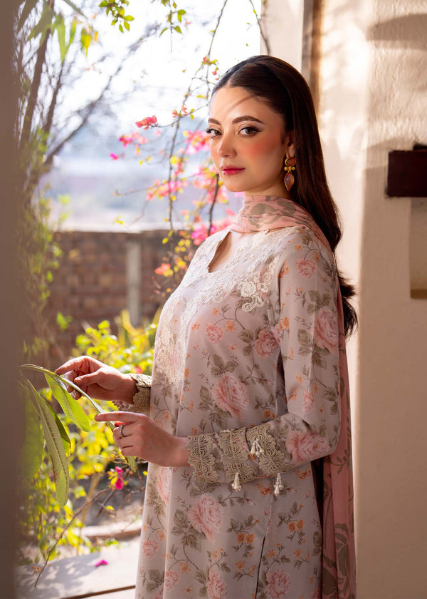 Myeesha | Lamhay Luxury Lawn 25 | Kanwal (Long Shirt)