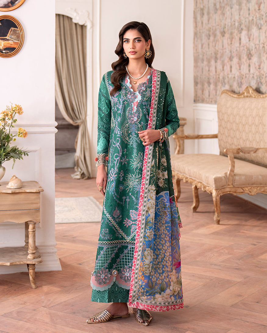 Roheenaz | Aezel Embroidered Cambric | Maham