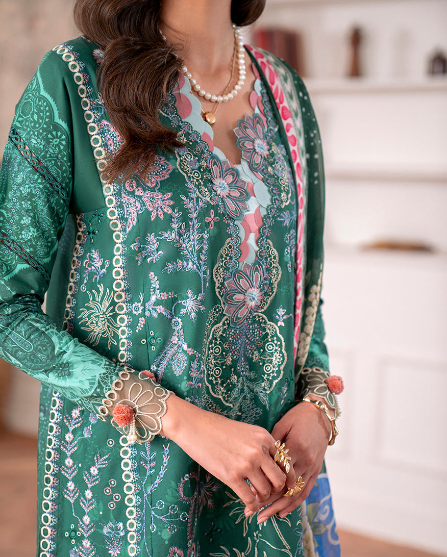 Roheenaz | Aezel Embroidered Cambric | Maham